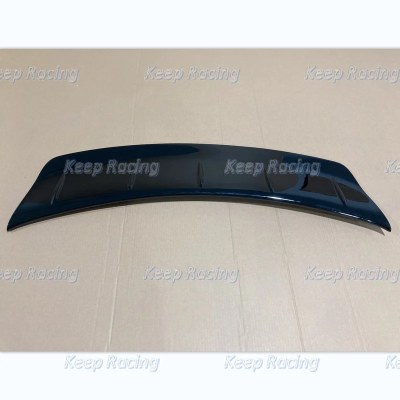 Glossy Black Fiberglass Rear Splitter For R35 GTR OEM Fiber Glass Spoiler Blade Add On Gurney Flap FRP Painted Trunk Wing Lip