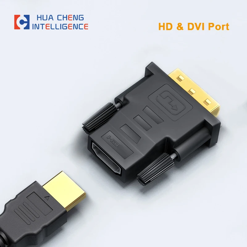 HD Female to DVI 24+1 Male Adapter Converter Gold Plated HD to DVI Converter 1080P@60Hz for PC Projector TV