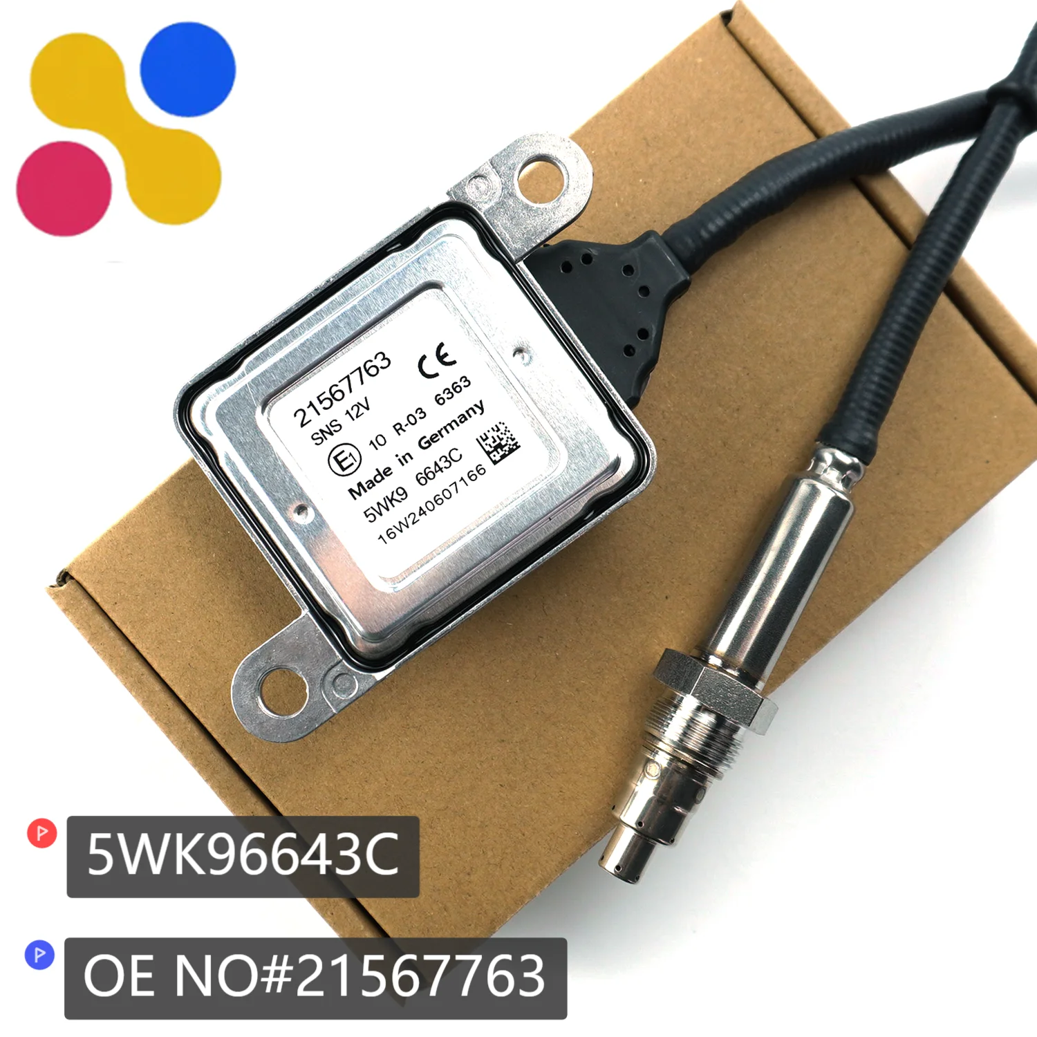 

21567763 5WK96643C NOX Sensor New Wholesale Nitrogen Oxygen Sensor Compatible for Volvo Truck Parts D11 D13 D16 5WK9 6643C