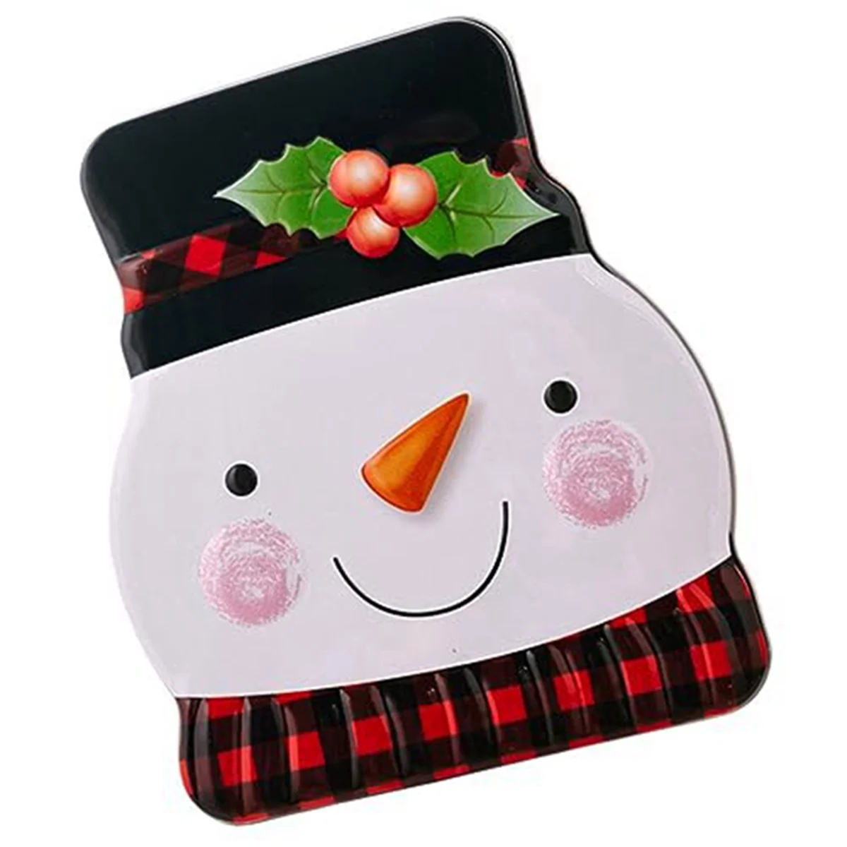 Candy Containers Christmas Cookie Tin Empty Tinplate Candy Boxes Cartoon Santa- Gift Storage Container