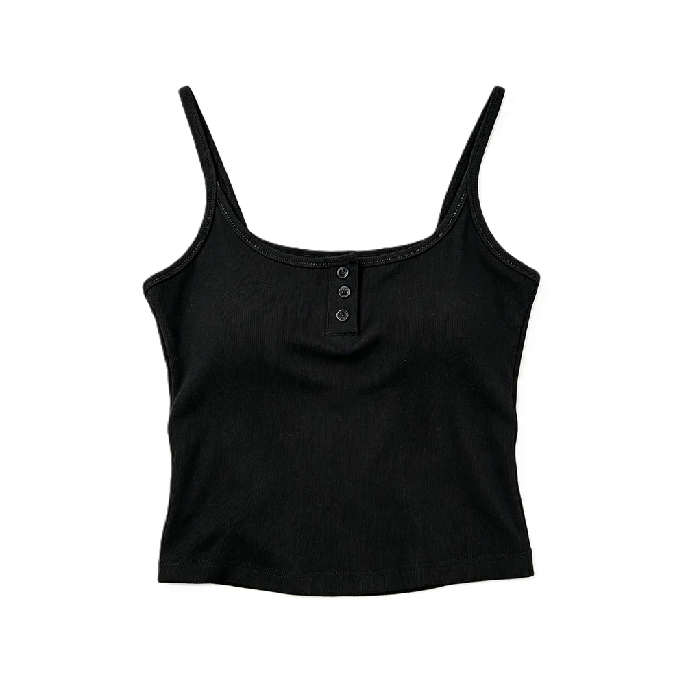 Womens Sleeveless U-Neck Camisole Constructed from Cotton Regular for Fit Tank For Top for Leisure Activities and Daily Wear
