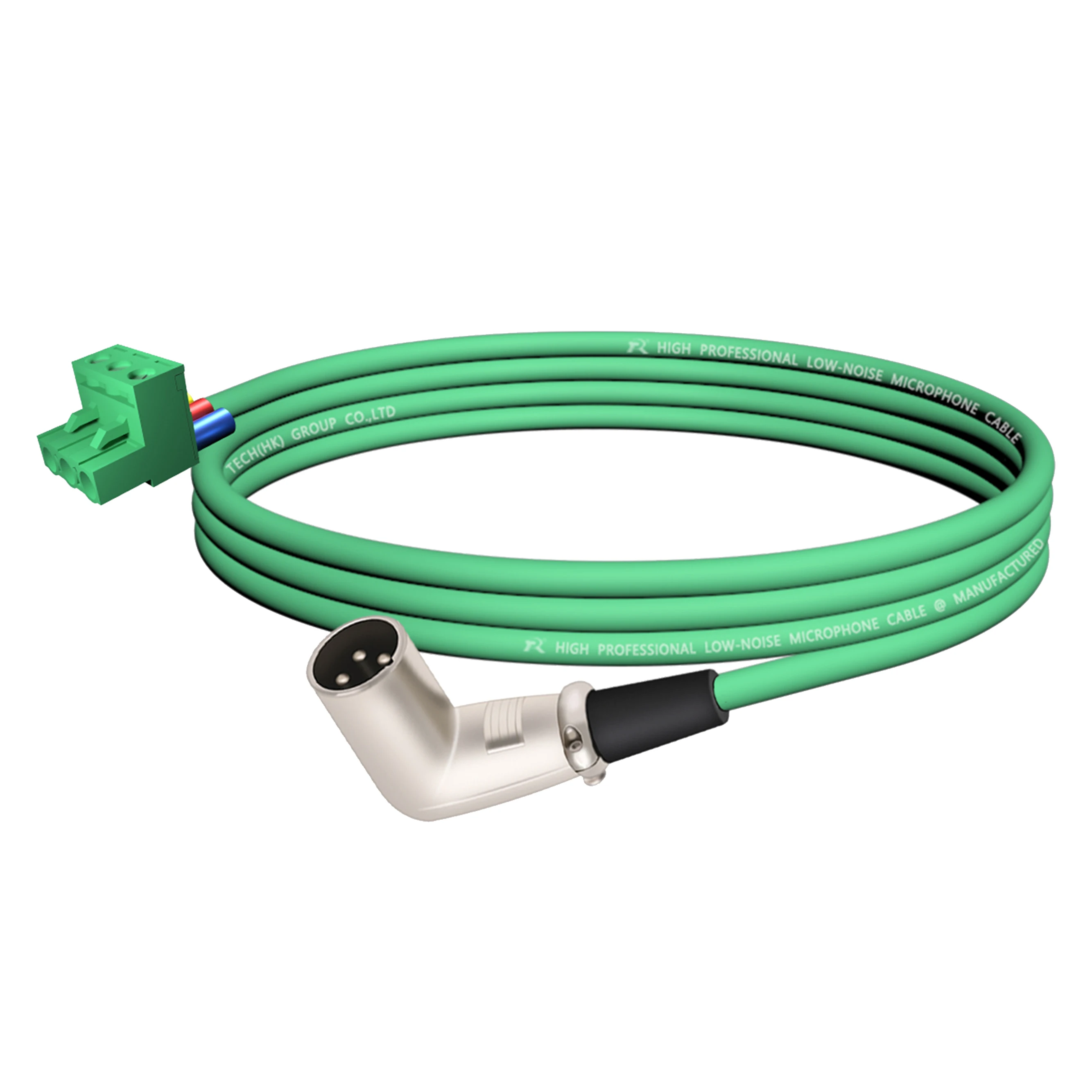 PHX zu XLR Kabel, PHX3M/2EDG-5.08 3-poliger Steckbarer Schraubklemmenblock zu XLR M/F Winkeladapterkabel, L-förmiger XLR-Steckverbinder – Detail 15