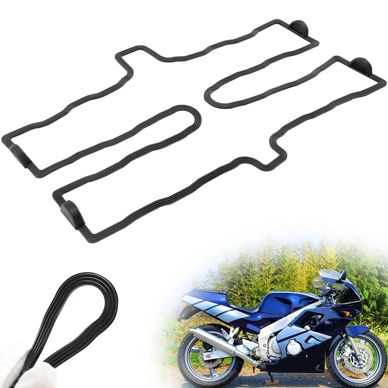 Kit de junta protectora de culata negra para motocicleta, para Yamaha FZR250R 1987-1994 FZX250 ZEAL 1991-1992
