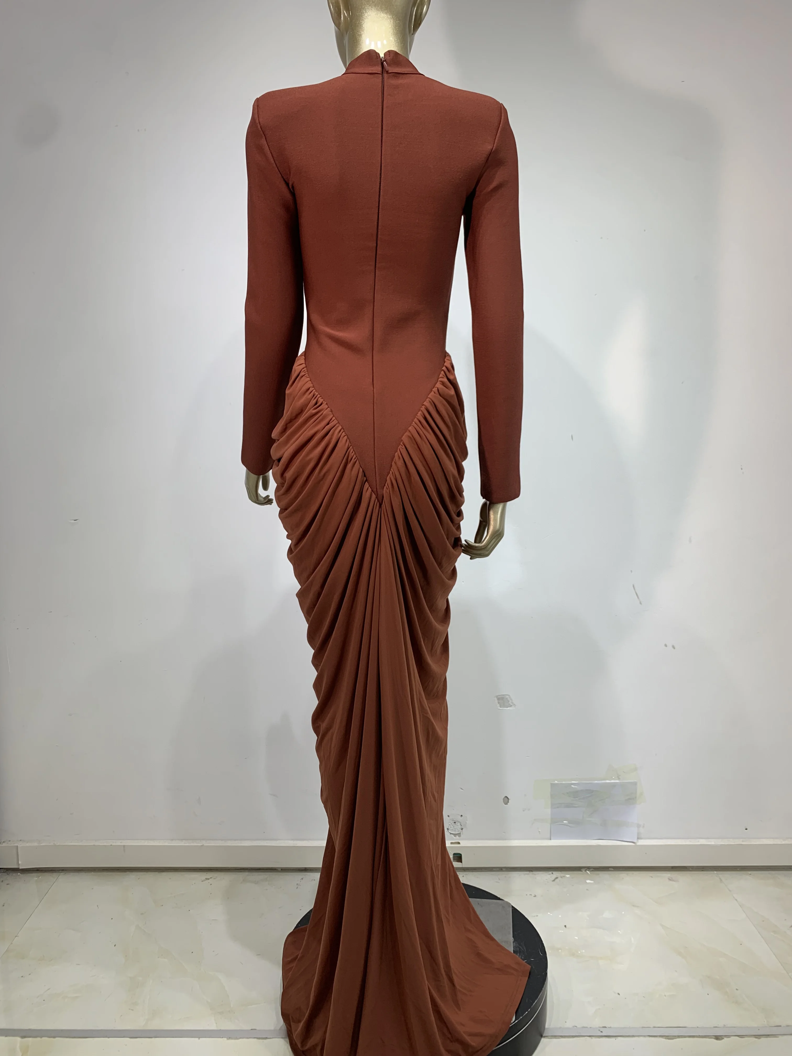 Women Sexy Bodycon Maxi Long Bandage Dresses High Street Fashion Party Luxury Birthday  Evening Dress Wedding Guest Gown