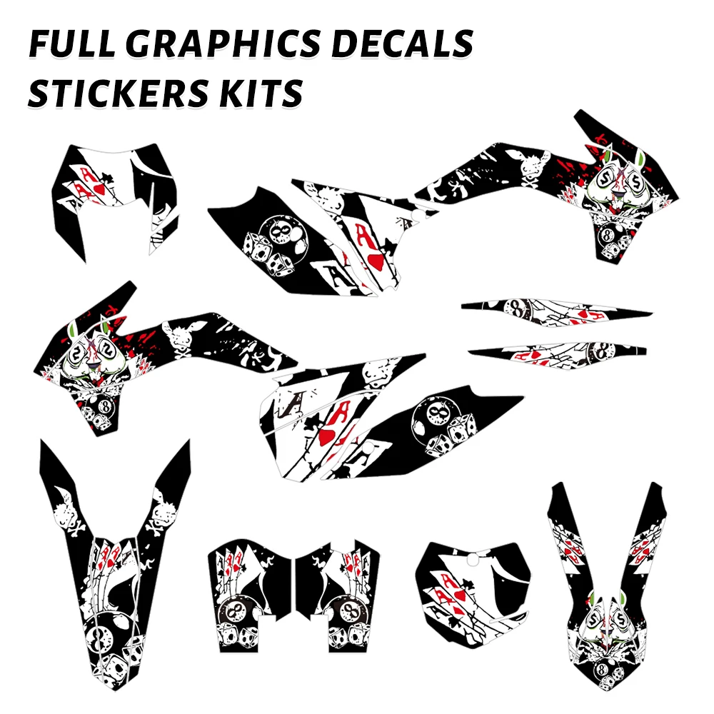 

Graphics Kit For KTM EXC EXCF XCW XCW-F 125 250 300 350 450 2014-2016 SX SXF 2013-2015 Motorcycle Decals Stickers