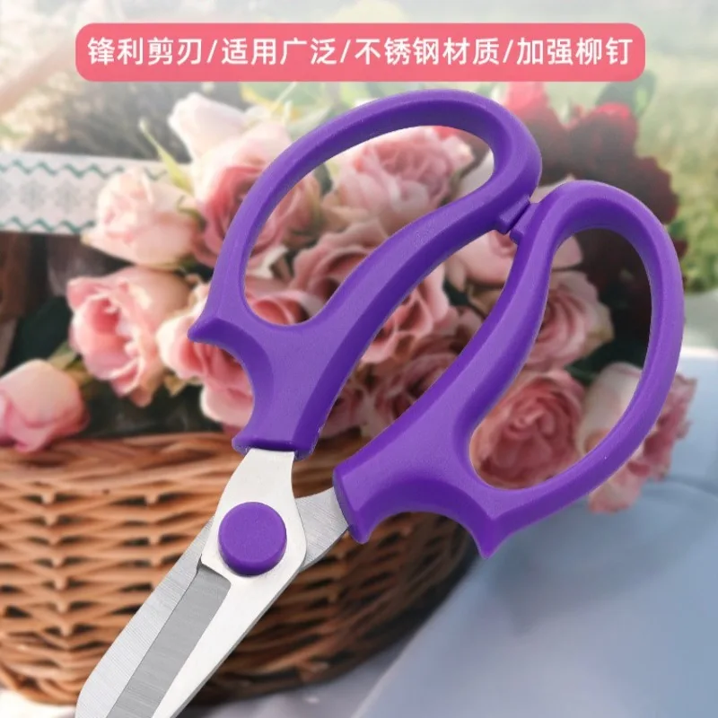 Gunting Bunga Stainless Steel, Gunting Bunga Pemangkas Melon dan Buah, Gunting Pemangkas Berkebun