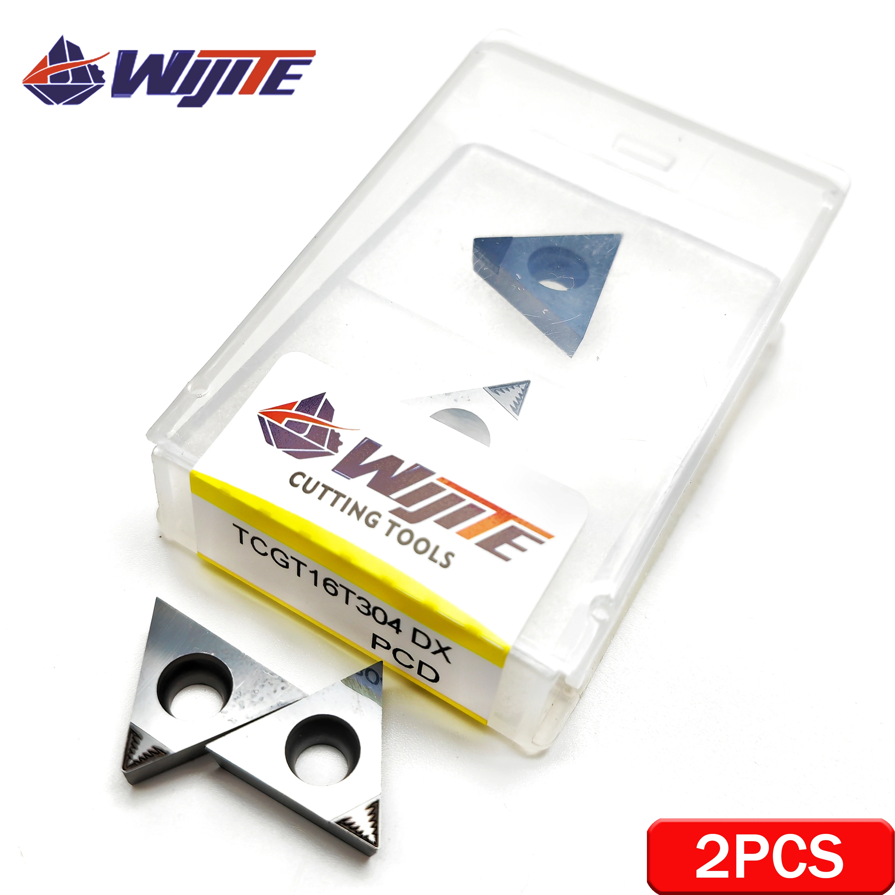 Imagem -02 - Pcd Chip Breaking Tool Adequado para Metais Não Metalizados Como Alumínio e Cobre com Alto Acabamento Tcgt Tcgt1102 Tcgt16t3 dx