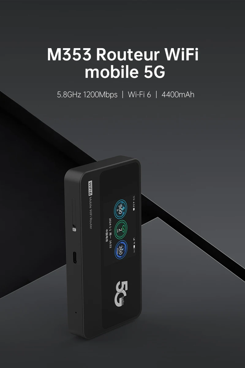 5G Mobile Hotspot WiFI6 Router Wifi Mobile MiFis entsperrt Lte Advanced Internet MiFis Pocket Wifi