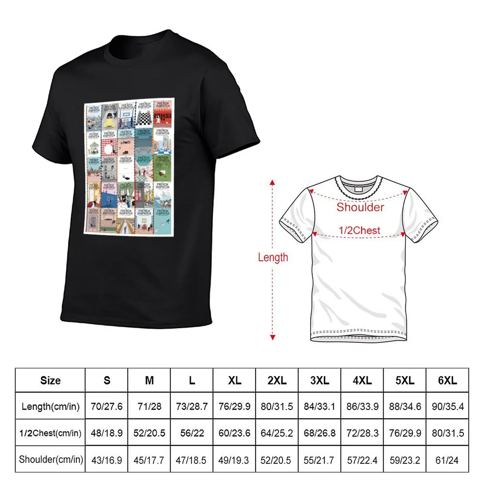 The French Dispatch (x25) T-Shirt vintage clothes blanks Blouse oversized t shirts for men