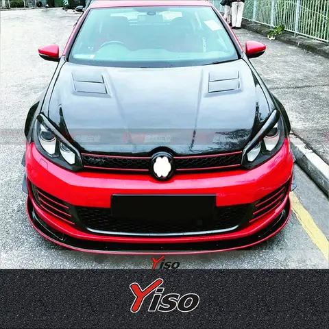 Suitable for GOLF 6 R20 R Modified encirclement Aerodynamic kit GOLF 6 GTI  Carbon fiber H2 Front Lip