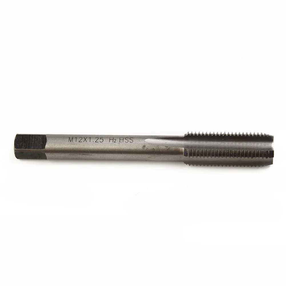 12mm x 1.25 HSS Metric Right Hand Screw Thread Tap Die Wrench Plug Tap 1.25mm Pitch High Speed Steel Tap Die Durable Practical