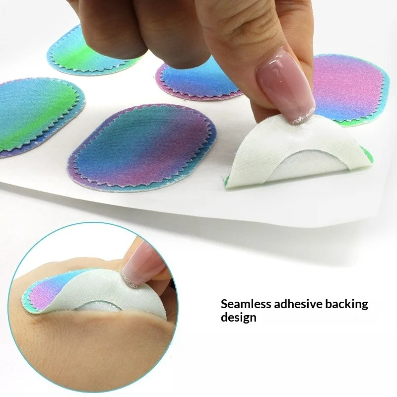 Colorful Non-woven Heel Protective Stickers Soft Anti Friction Corn Blister Heel Pads for High Heels Sneakers Casual Shoes