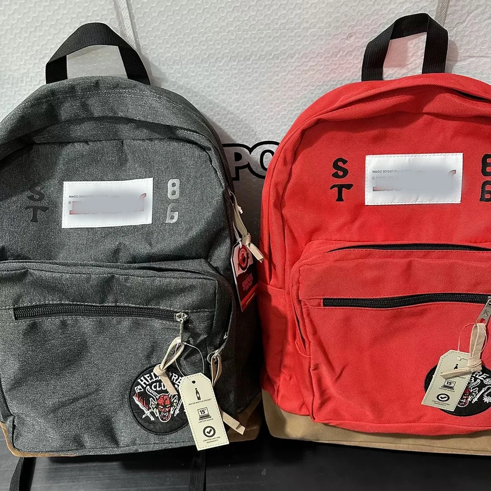 

TV Serise Stranger Things Cosplay Backpack Student Double Shoulders Bag Vintage Fashionable Schoolbag Large Capacity