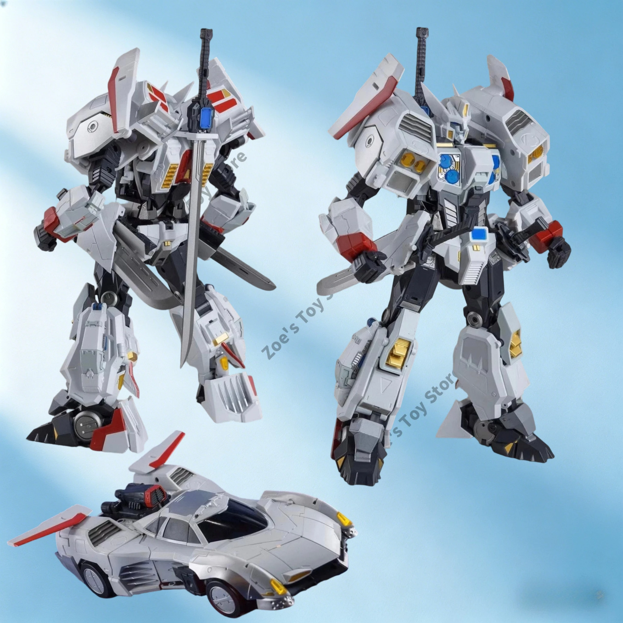 

In Stock NEW Transformation Wonderful Trans WT01 WT-01 RONIN White Drift Robot Masterpiece Action Figure Toys with Box