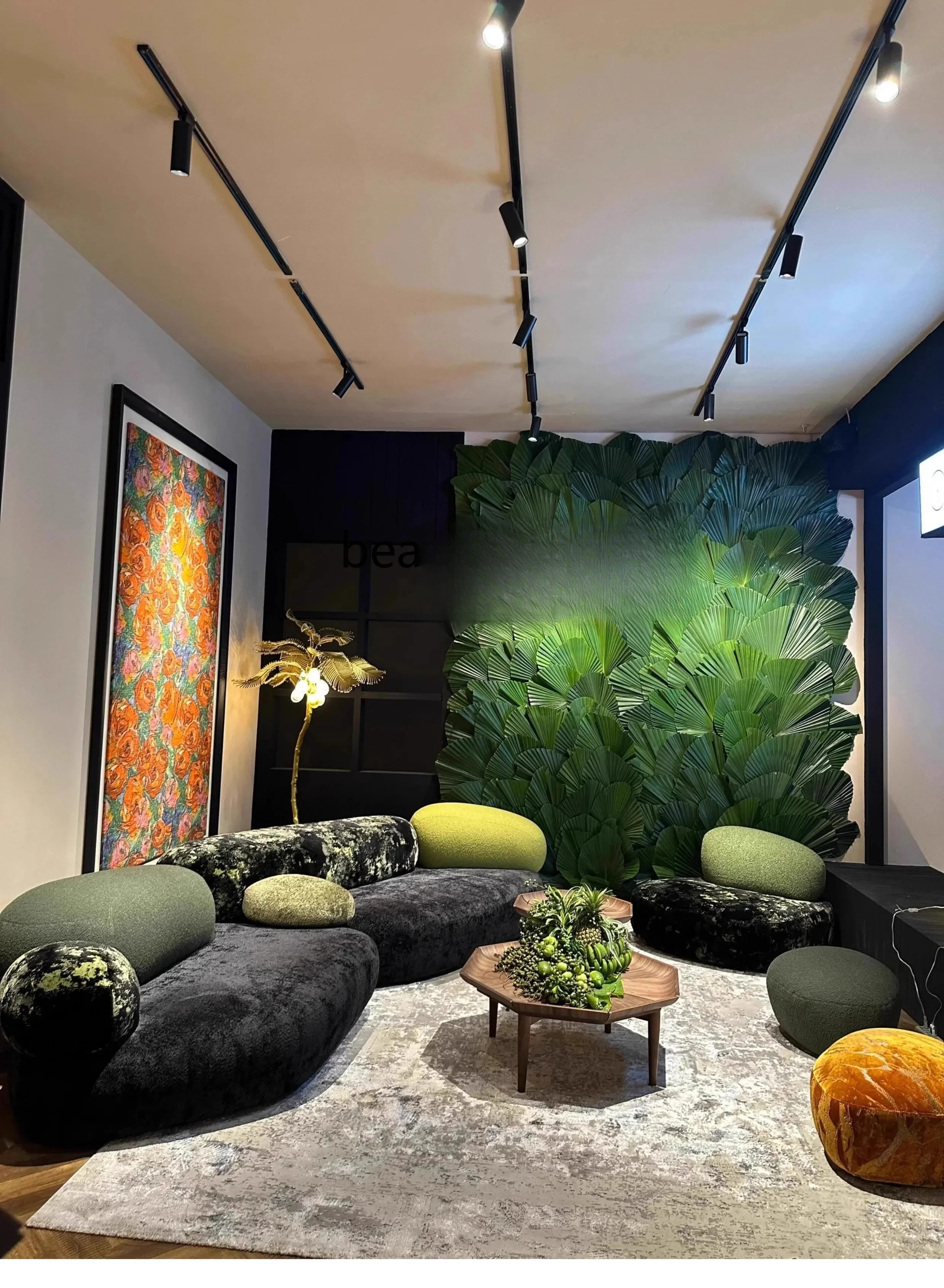 

Creative pebble sofa combination module special-shaped size apartment rock design curved stone sofa