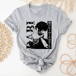 Camiseta de Dabi para mujer, top de anime harajuku, ropa de diseñador Y2K para mujer