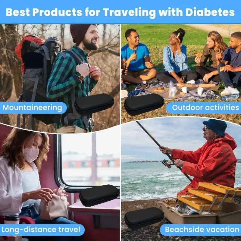 

R66A Diabetic Cooling Bag Pills Protectors With Compartment Medicals Coolers