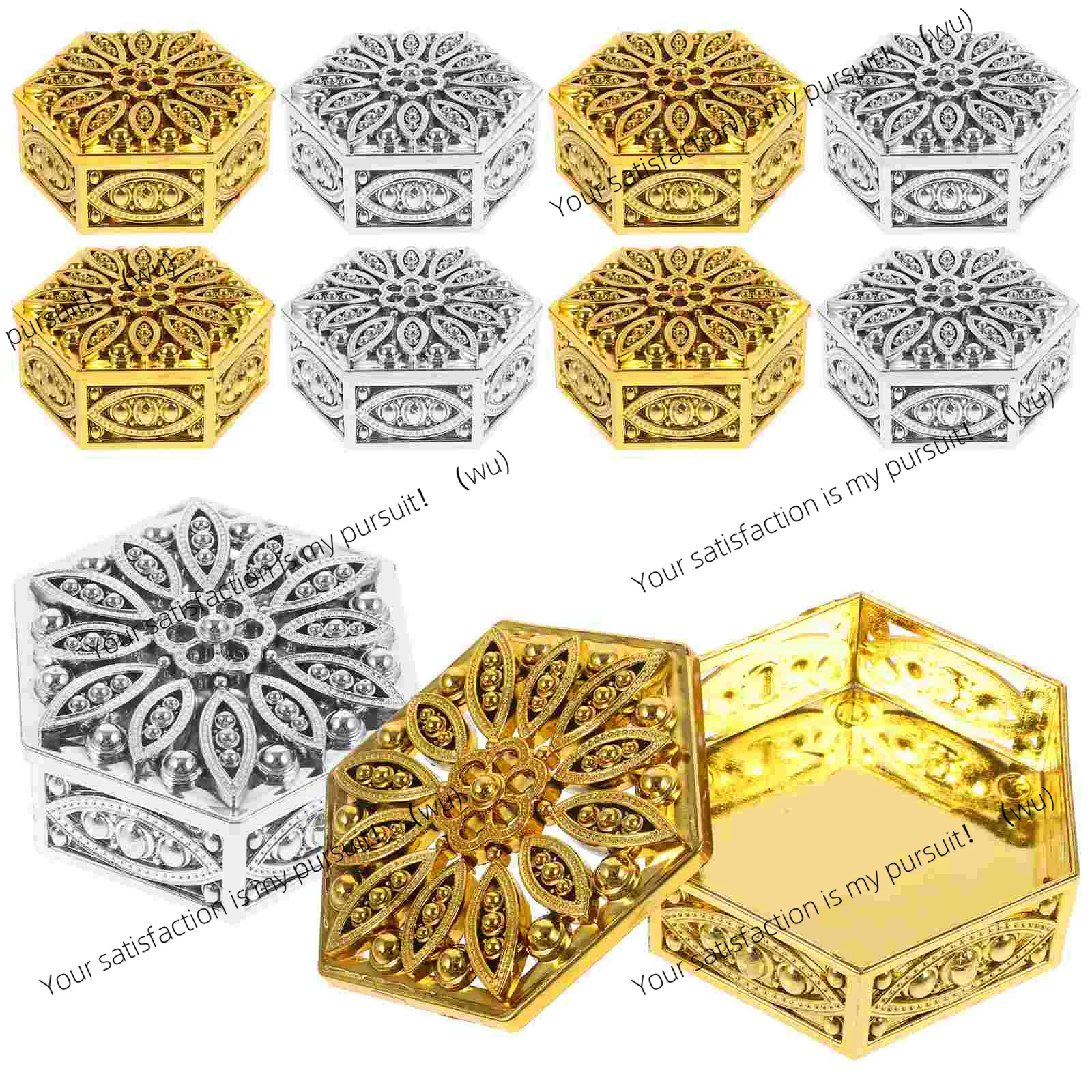 24 Pcs Wedding Decorations Ceremony Candy Box Cookie Boxes Snack Birthday Goody Storage Bride