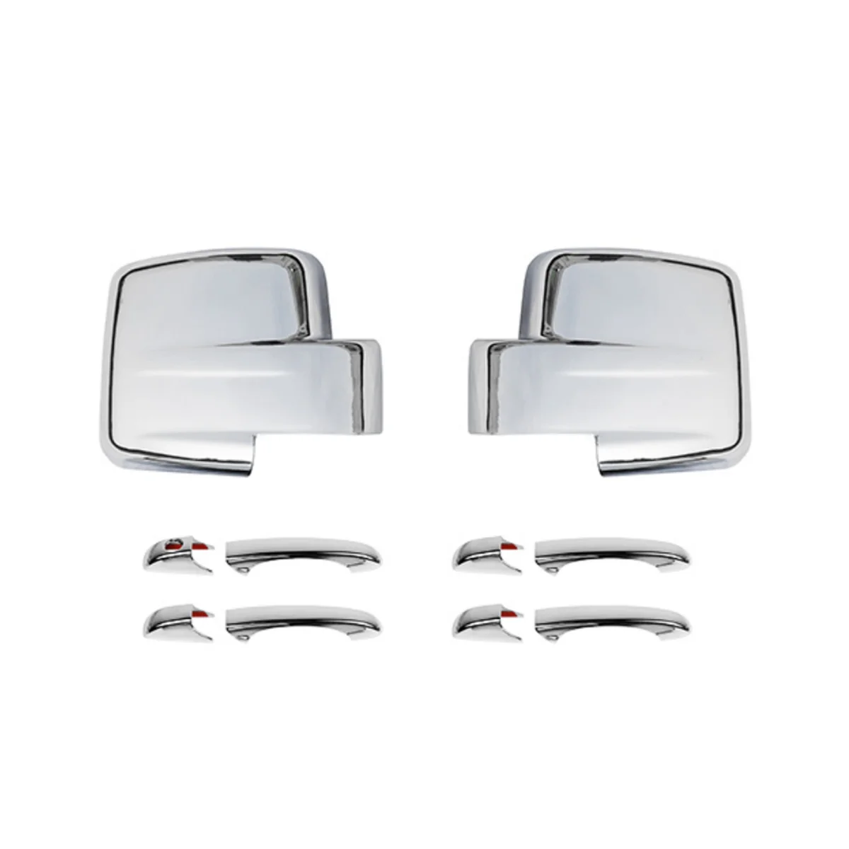 Side Rearview Mirror Cover Shell Trim + Door Handle Cover Decoration for Jeep Patriot 2011-2016 Car Accessories