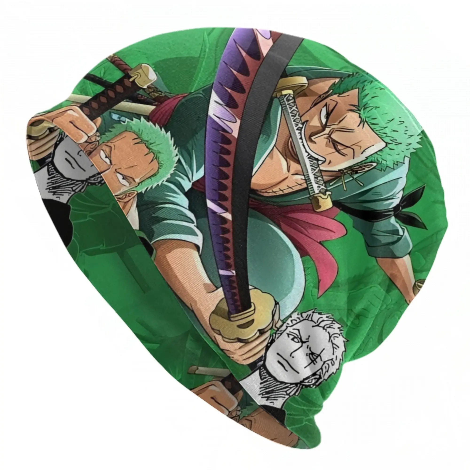 

Кепки One Piece Roronoa Zoro, крутые уличные шапки унисекс, весенние теплые шапки-бини двойного назначения