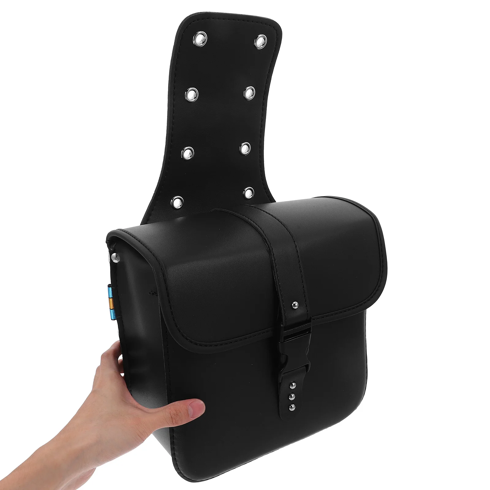 

1Pair Durable Motorcycle Handlebar Bag PU Saddlebag Black Waterproof Side Storage for Motorbike Use Motorcycle Handlebar Bag