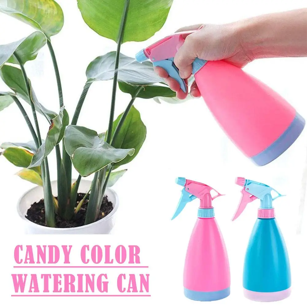 500ml Spray Bottle Hand Pressure Plastic Watering Pot Used For Watering Potted Plants Adjustable Nozzle Horticultural Tools F3h5