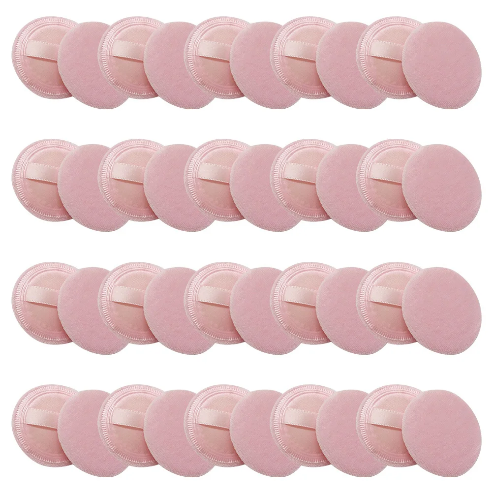 20 pçs pó solto puff aplicador de maquiagem macia rosto puff almofada de cosméticos para pó seco maquiagem uso almofada de cosméticos