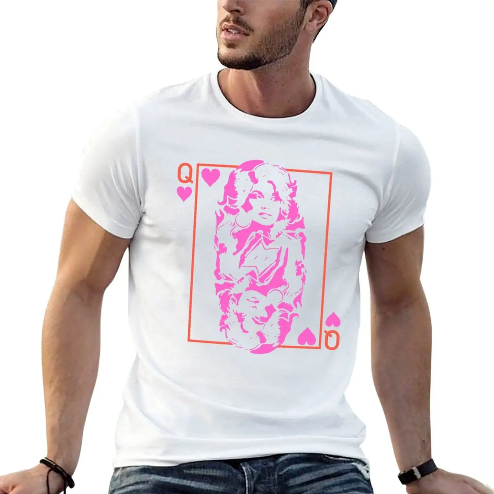 Dolly Parton Shirt Queen Dolly Parton Q heart T-Shirt Fashion Simple Casual Tee Shirt
