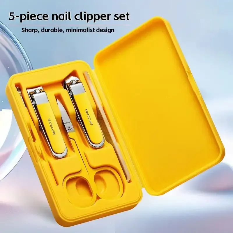 

Nail Clipper Set Nail Clippers Home Miter Pedicure Tool Beauty Set Gift Nail Tool Set Ear Pick Spoon Set of 5 66