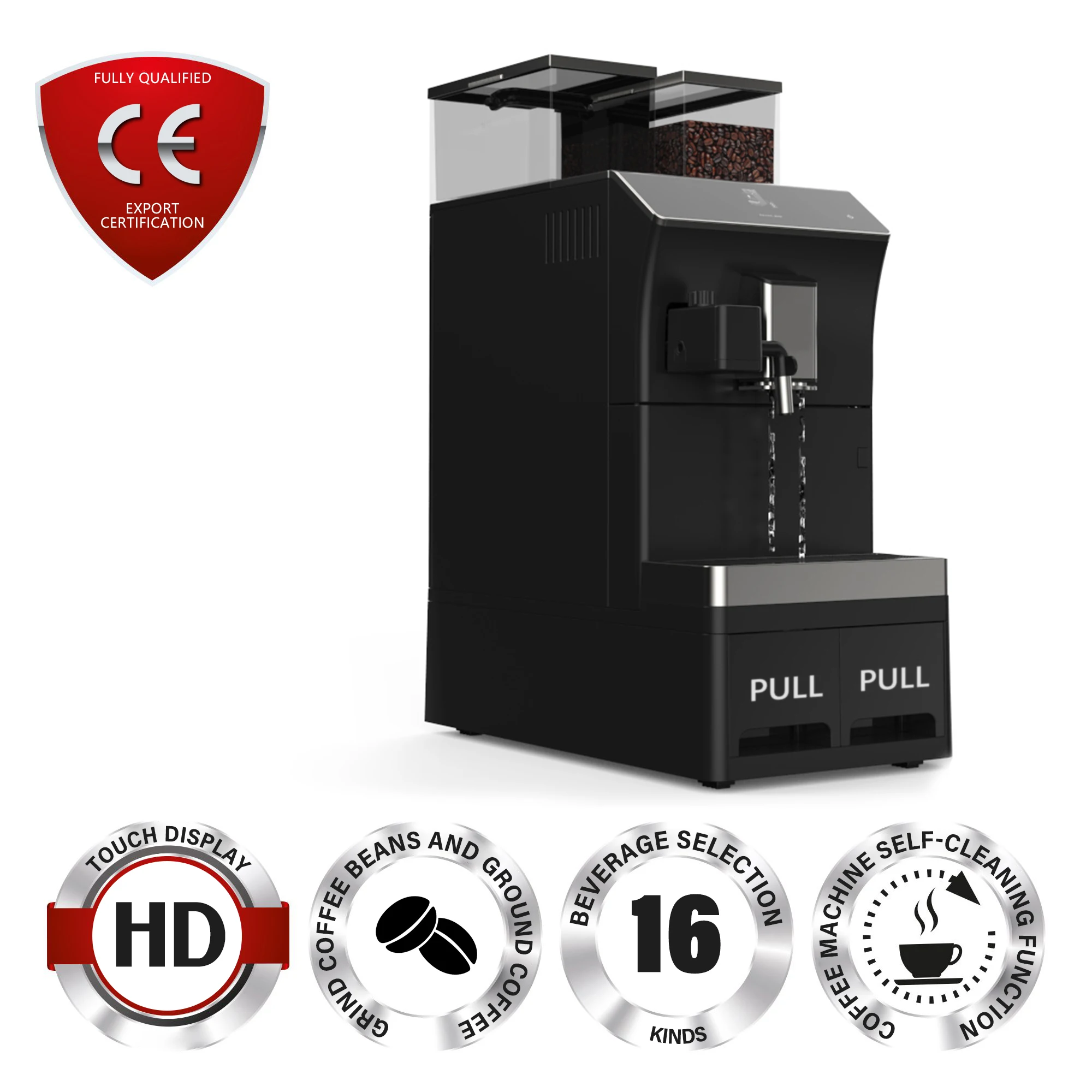 Custom Professional Multifunctional Commercial Espresso Coffee Machine For Sale