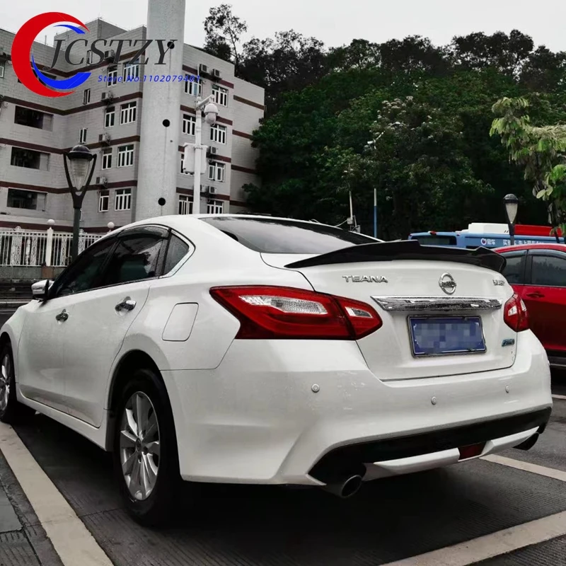 

For Nissan Teana Altima Spoiler.High Quality Carbon Fiber Rear Wing Spoilers Trunk Lid Diffuser 2016.-2018