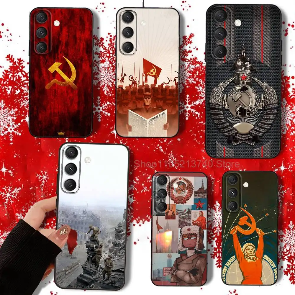 

USSR Faith CCCP R-Russians Phone Case For Samsung S22,S24,S25,S23,S20,S30,S21,Ultra,Plus,5G,Fe,Lite shockproof durable Cover