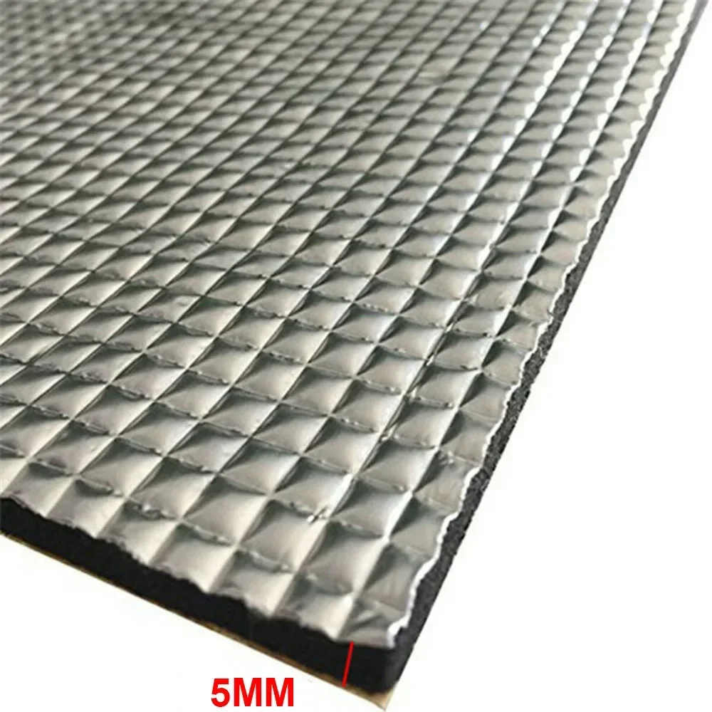 1 * 1.4m 5MM Car Sound Deadener Mat Noise Bonnet Insulation Deadening For Hood Engine Sticker Absorbing Cotton Mat