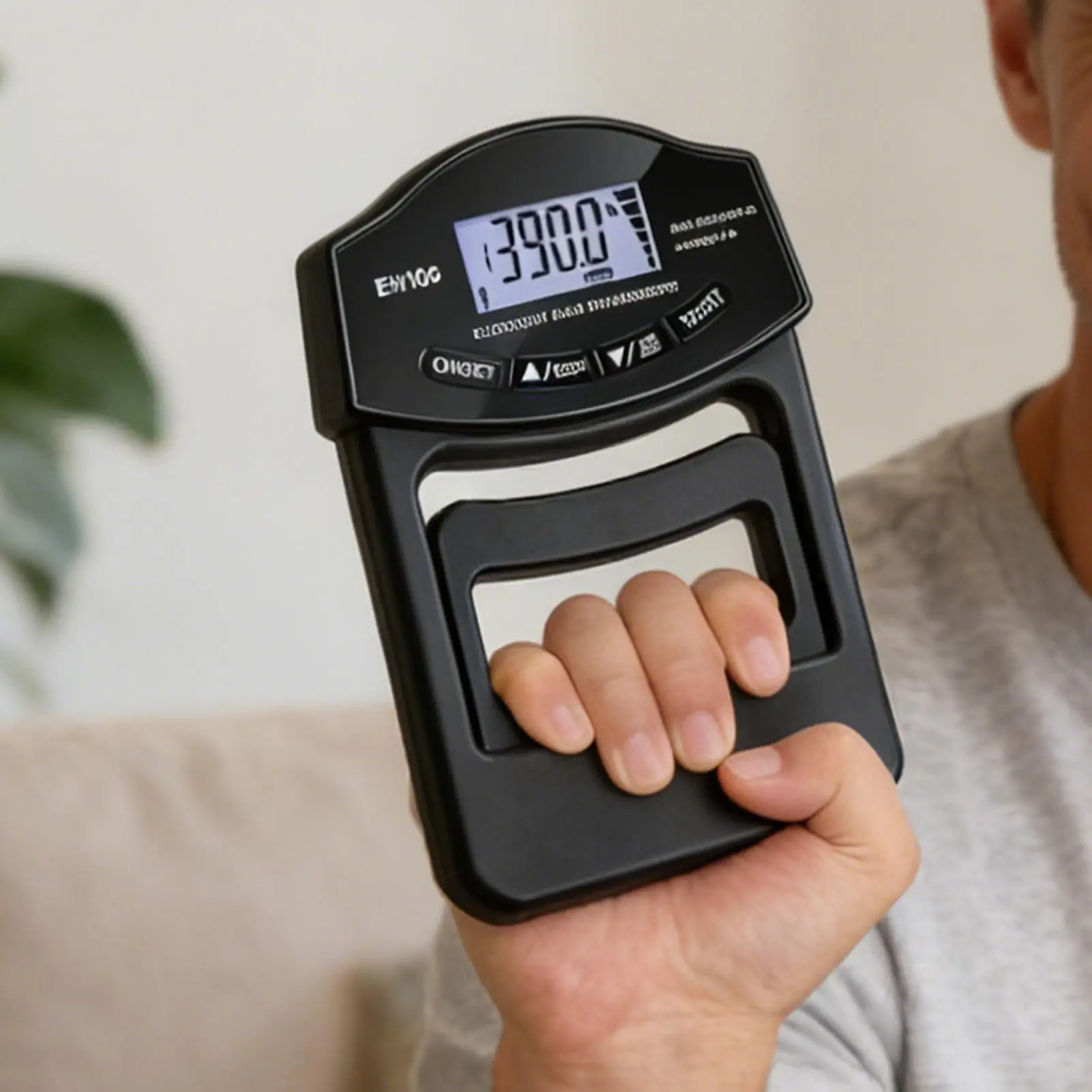 

Цифровой динамометр для измерения силы хвата 396 фунтов/180 кг с ЖК-экраном, тестер силы хвата, измеритель мощности рук