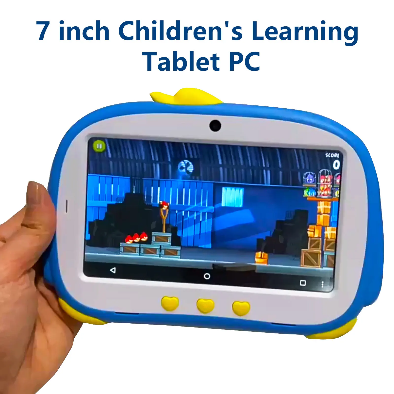 7 Inch Android 13 Kid Tablet 4Gb 256Gb Quad Core Wifi Google Play Kinderen Leren Tablet Pc Voor Kinderen In Hebreeuws Kids-Proof Case