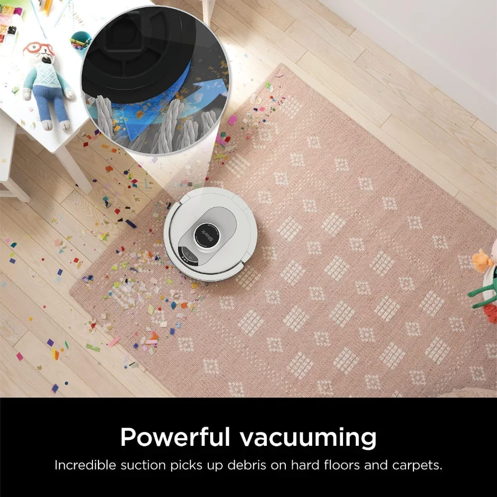 Voice Control Robot Vacuum with Matrix Clean Navigation, Home Mapping, 60-Day Capacity