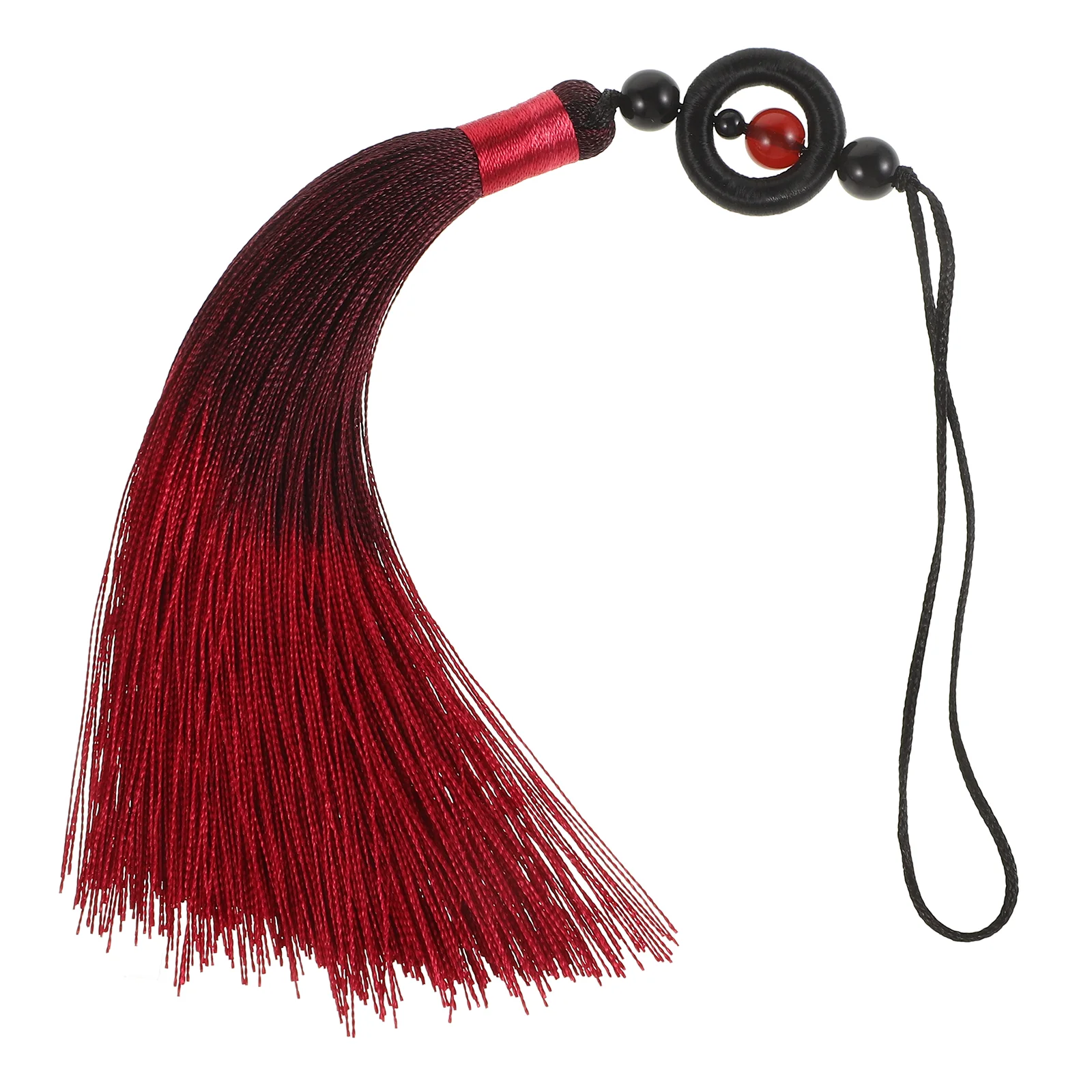 Tassel for Swords Martial Decorative Accessories Striking Color Gradation Traditional Chinese Style nament