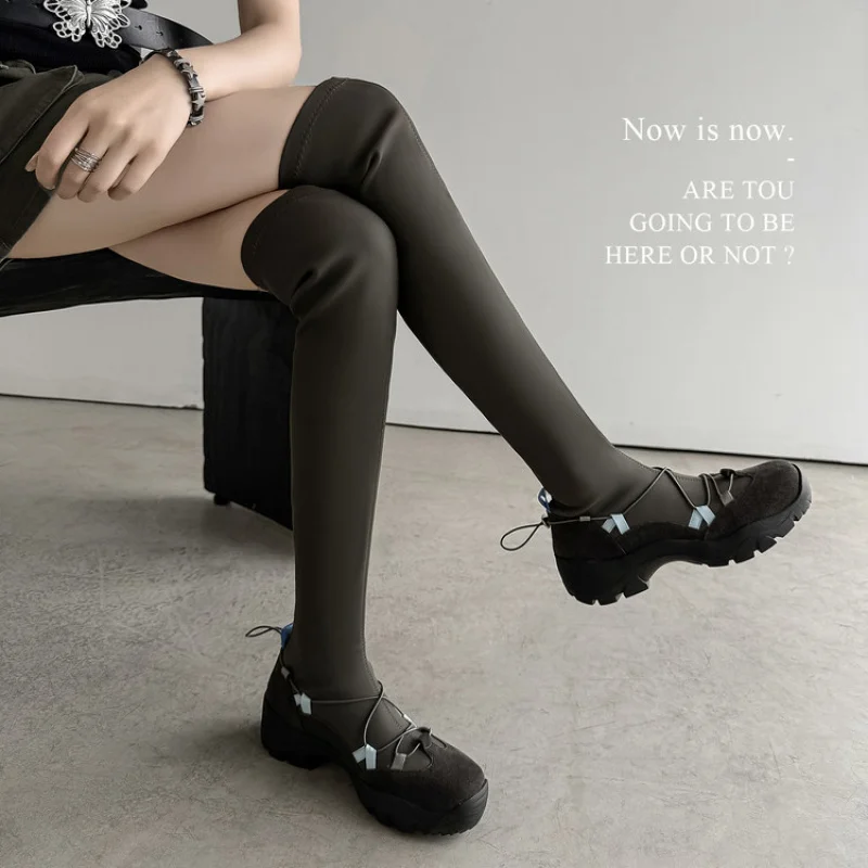 

2025 Autumn/Winter Trend: Sporty Over--Knee Leather Boots - Handcrafted Women