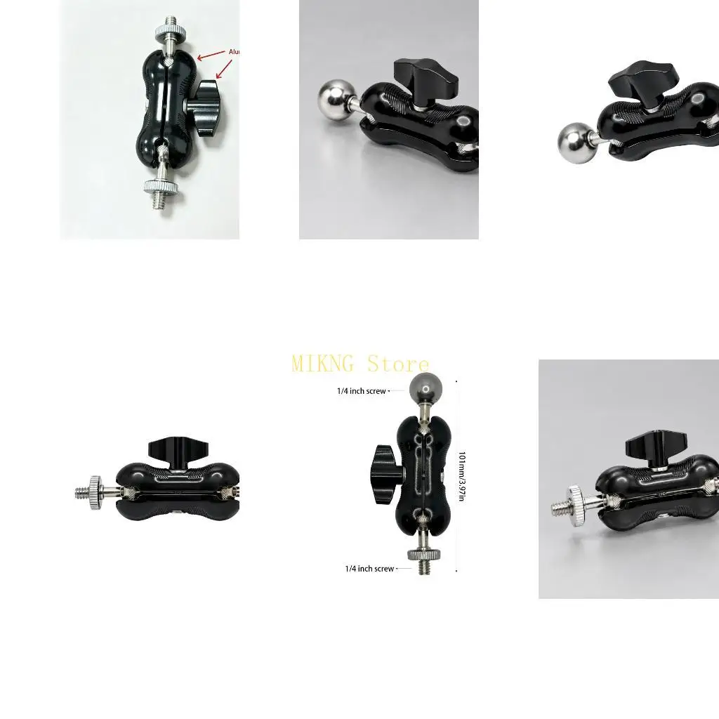 Photography Camera Mounting Clamp with Central Locking Knob for Travel Recording Best Sale