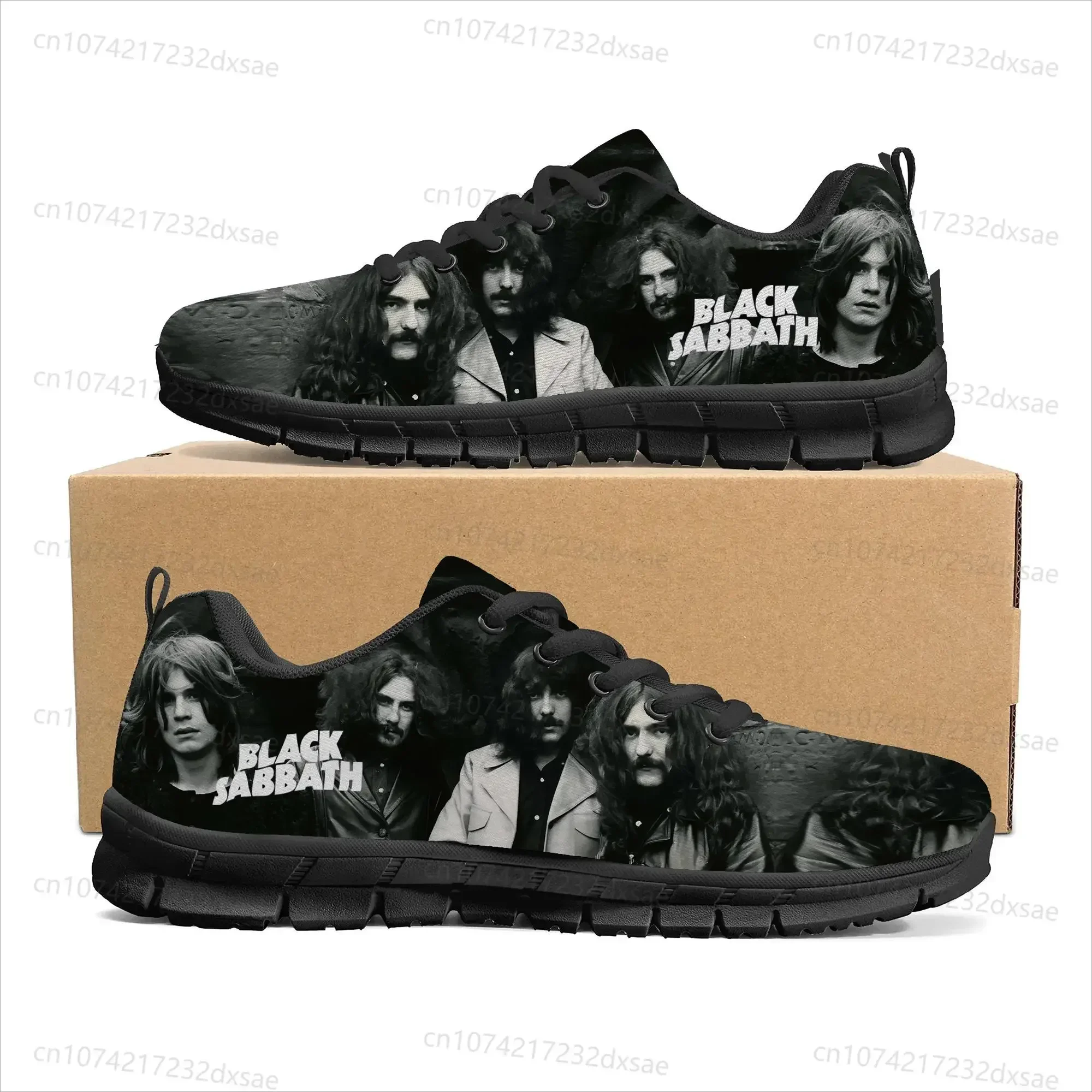 Sabbath Black Heavy Metal Band Calçados Esportivos para Homens e Mulheres, calçados casuais personalizados para adolescentes e crianças, sapatos de casal de alta qualidade