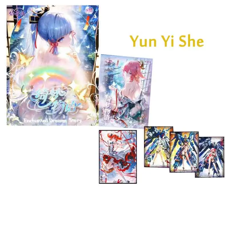 新しい 2025 YunYi A5 Waifu カードセット レザーアルバム Qimeng Vol.1 Genshin ACG コレクター付き