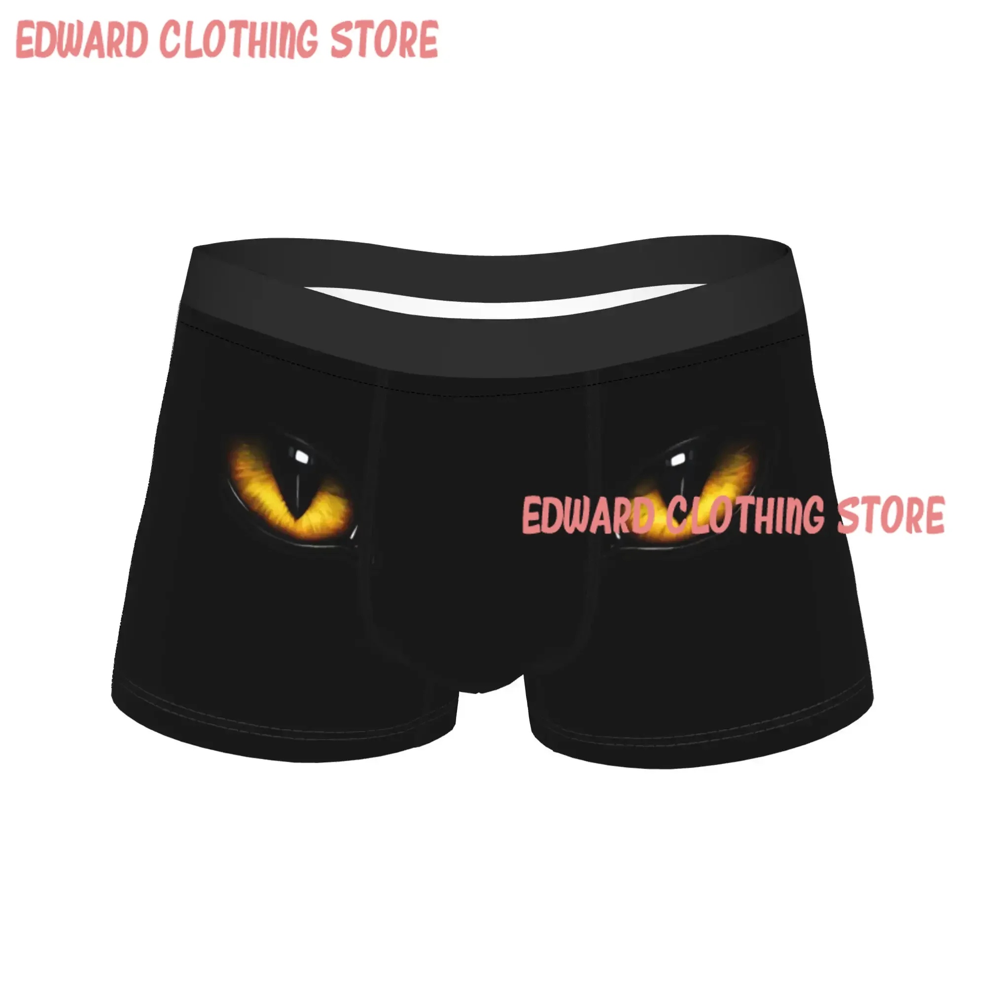 eyes pantery Underwear Soft Trend Panties Printed Shorts Briefs For Male 3D Pouch Large Size Trunk