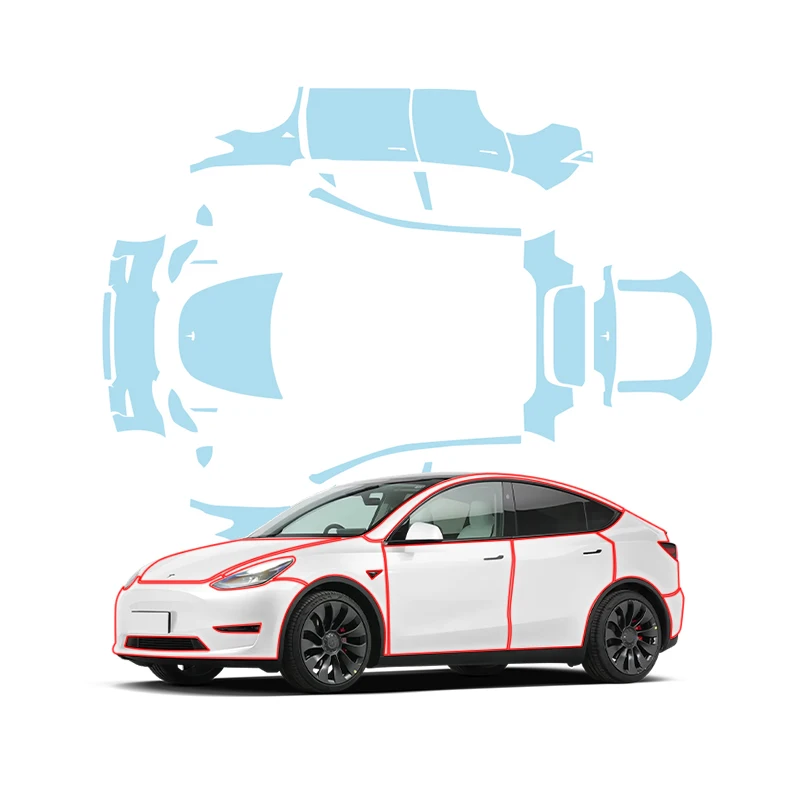 

For Model Y dedicated invisible car wrap TPU body paint protective film transparent scratch-resistant repair film