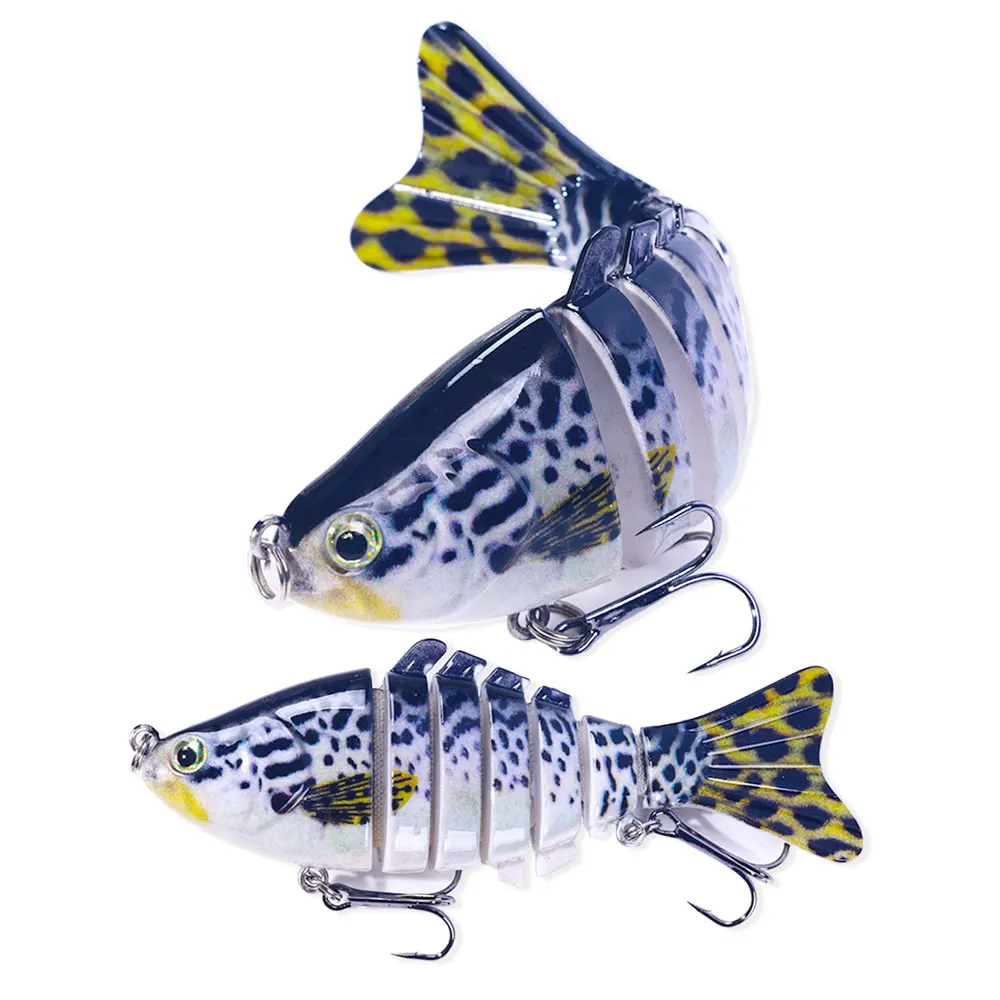 7 segment multi-jointed fishing lure Multi jointed 8 Weight Bass Fishing Lure Jointed Swimbaits