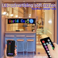 Led Flexible Car Advertising Screen APP Remote Waterproof LED Matrix Pixel Panel 5V USB DIY Pattern Graffiti Scrolling Text Bar