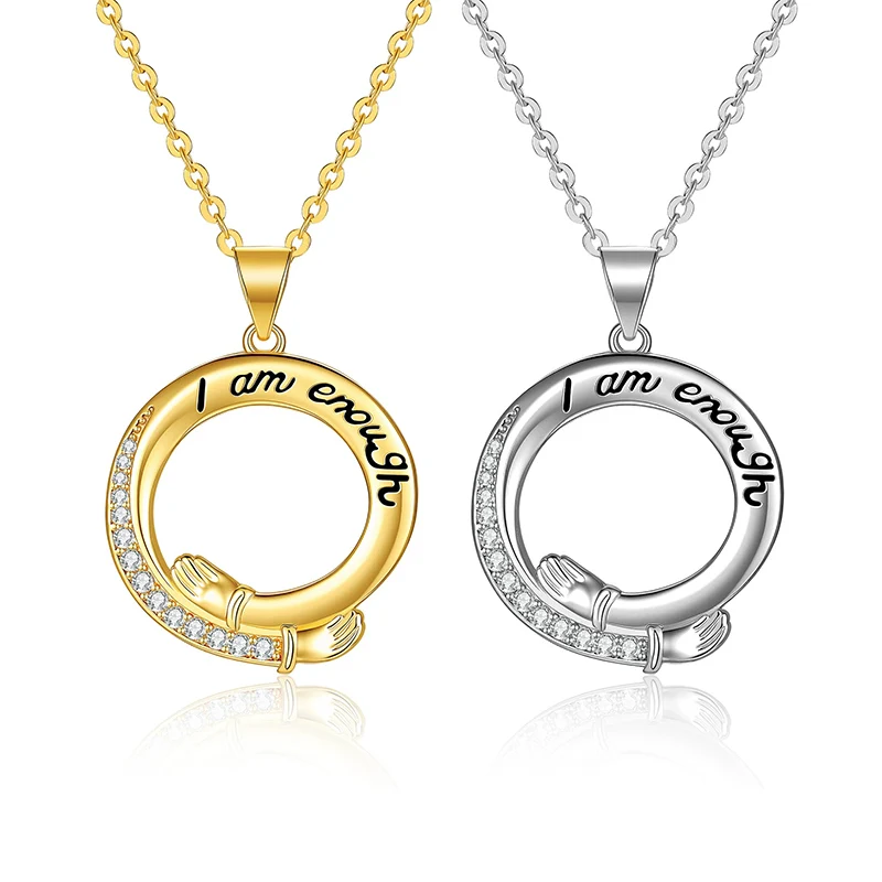 New Hot Selling Hug Necklace for Women Fashion Simple Clavicle Chain Wholesale Jewelry for Couples and Besties KOFSAC