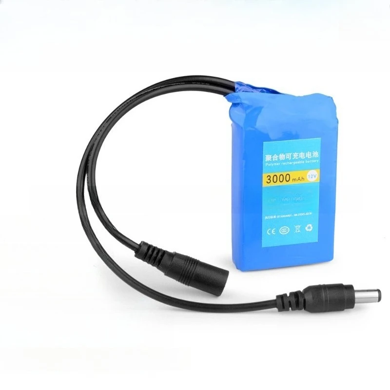 무선 카메라에 적합한 12V 3000mAh 휴대용 폴리머 리튬 배터리 가열 및 절연 조끼/신발 충전식 배터리