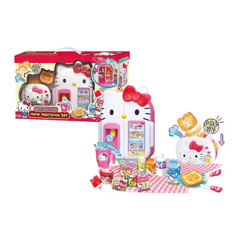 Symulacja małych urządzeń gospodarstwa domowego dla kotków, mała lodówka, piekarnik, możliwość rozpylania, zabawka symulacyjna dla dziewczynek.