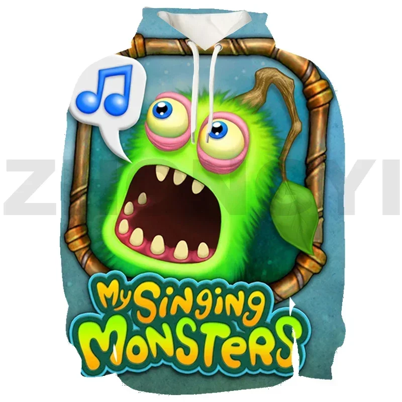 

New Game 3D My Singing Monsters Hoodie Men Harajuku Anime Clothes Teens Japanese Streetwear Women OversizedSweatshirt Pullovers
