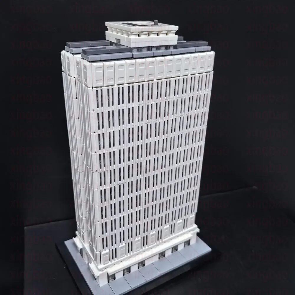 1307PCS Building Blocks MOC Urban Classic Building Landmark 1:800 Scale Skyscraper Children's Birthday Gift